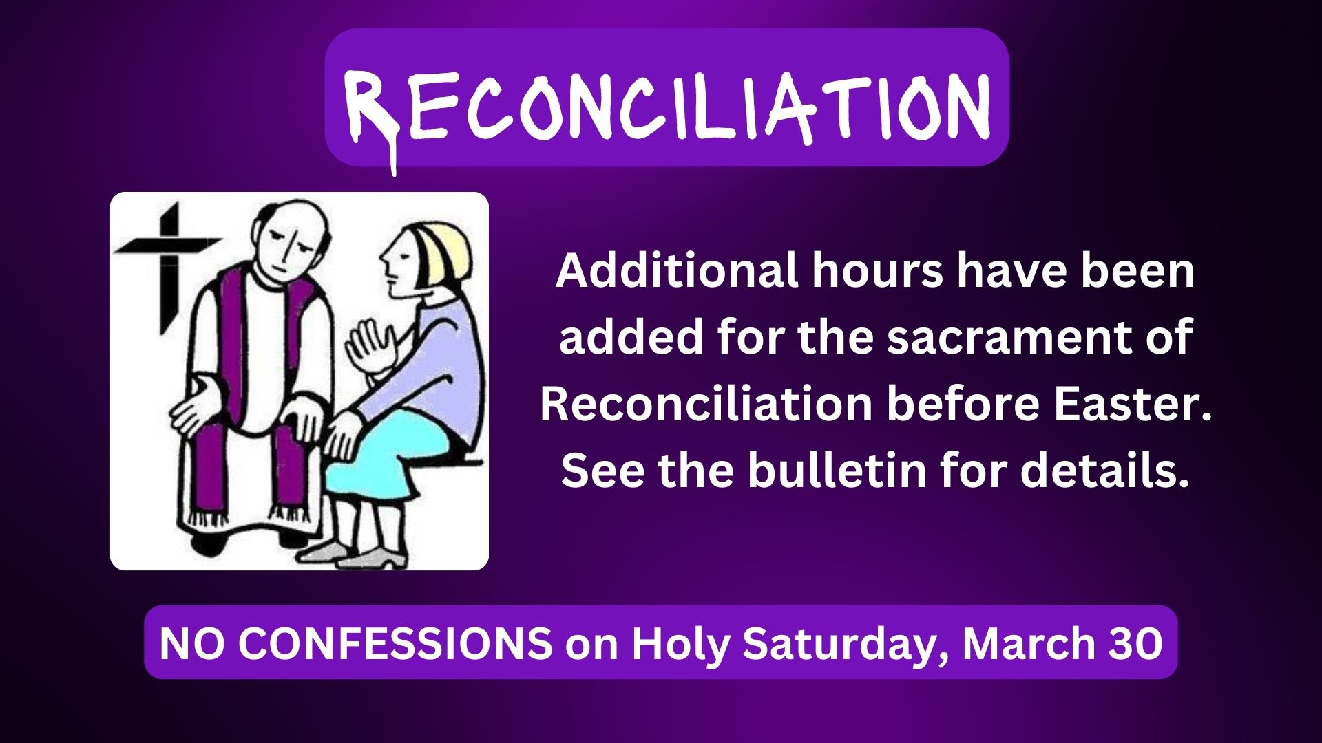 Reconciliation - Church English