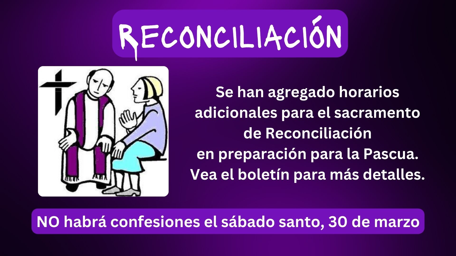 Reconciliation - Church Spanish
