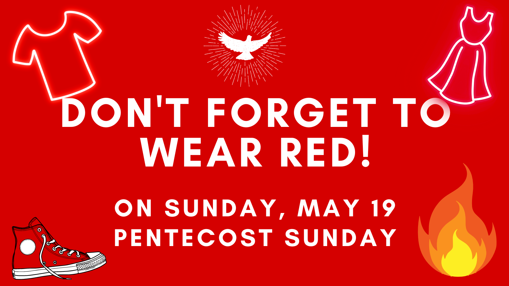 DON’T FORGE TO WEAR RED!